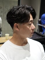 メッツ 原宿(METS)&nbsp;MEN'S/毛流れセンターパート×テーパーフェード