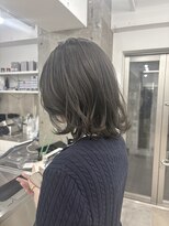 ディジョン 自由ヶ丘(Dijon)&nbsp;顔まわりレイヤーカットグレージュオリーブベージュブラウン