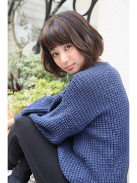 ロエナ(ROENA) クラシカルデジタルパーマバレイヤージュロブ