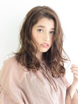 アース 花小金井店(HAIR&MAKE EARTH) ナチュラルかきあげウェーブスタイル