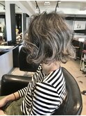 ダメージレスな透明感ハイライトボブ 能瀬