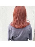 pink hairー