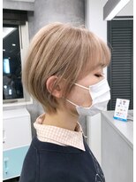 ルーブ トウキョウ(Loob. TOKYO)&nbsp;ベージュカラー×丸みショート（ショートカット）