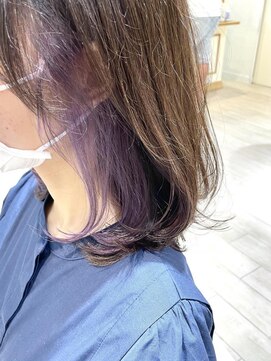 アルクバイネオリーブ 荻窪店(arc by neolive) ラベンダーイヤリングカラー色落ちホワイトベージュ☆