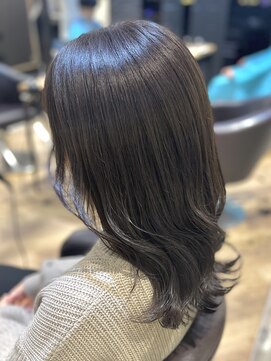 ブルー(blue) ★ブリーチなし・くすみグレージュ★