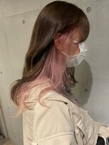 ゲーム 吉祥寺店(GAME)&nbsp;ブリーチインナーカラーピンクカラー前髪カットトリートメント