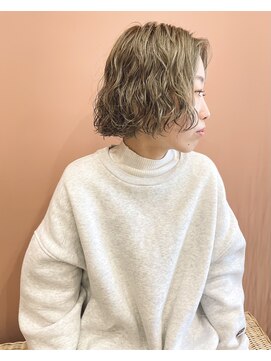 イギー(igggy) ケアブリーチ☆グレージュ☆パーマ