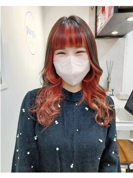 パープル(purple) インナーオレンジピンク