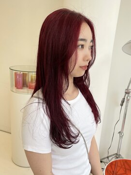 ハイブ 金沢(Hive) ブリーチ無しカラーレイヤーカット大人ガーリーフェイスレイヤー