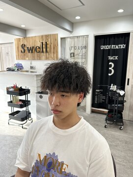 スウェル 船橋店(Swell) ハイライト/マッシュパーマ/束感/波巻き/メンズ1