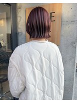 ロペヘア(LOPE hair) カシスオレンジ×ミニボブ＊植田マイ