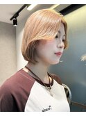 可愛さ満点！巻きやすいハイトーン韓国ボブ/原宿ボブ