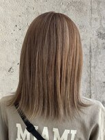 ヘアーデザイン グランツ 平成店(hair design Granz)&nbsp;ダブルカラーでミルクティーベージュ