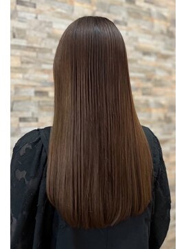 ラクヘアー 住吉店(rak hair) 【髪質改善】美髪ストレート×ナチュラルアッシュブラウン