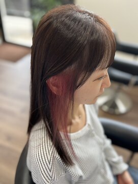 ヘアーズラボ(Hair’s Lab.) グレージュ×インナーピンク