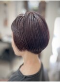 キレイショートボブ×ハリ艶復活カラー