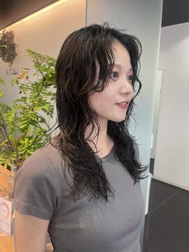 スタイル 茅ケ崎(STYLE) 【ハクラ】ニュアンスパーマ 顔周りカット ウルフパーマ