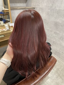 ナチュラル グロー 仙台駅前店(Natural grow) ブリーチなしでできるチェリーレッド