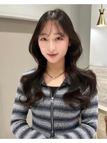 アースコアフュールボーテ 川越店(EARTH coiffure beaute) ナチュラルベージュ_ヨシンモリ_顔周りレイヤー_レイヤーカット
