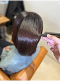 美髪ストレート♪髪質改善ストレート×艶カラー[千葉]
