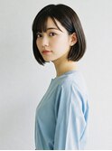 ナチュラル内巻きストレートボブ