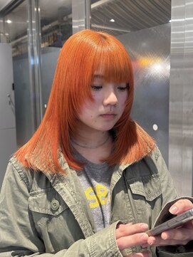 アース 高円寺店(HAIR & MAKE EARTH) オレンジ!!