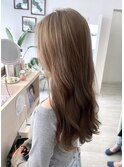 ミルクティーベージュダブルカラーケアブリーチインナーカラー