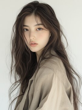 エダ 鎌倉(edA.) 小顔ロング＃髪質改善＃白髪ぼかし＃鎌倉＃40代＃グレージュ