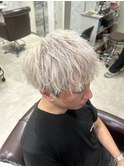 メンズハイトーンカラー ホワイトカラー ケアブリーチ