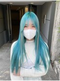 イメチェン/レッドブラウン/フルバング/似合わせカット/本厚木駅