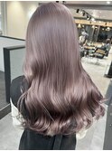ミルクティーグレージュダブルカラーインナーカラーケアブリーチ