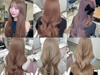 エヌアイ オモテサンドウ(ni omotesando)の写真/[韓国ケアカラー人気サロン］韓国アイドル級＊トレンド可愛い明るめカラー/ブリーチなしダブルカラー