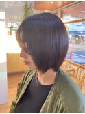 ショートボブ×ストレート