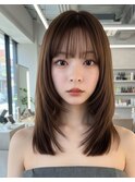 韓国風レイヤー/ハッシュカット/透明感カラー