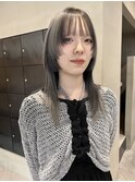 ウルフカットデザインカラーレイヤーカット姫カット/中西