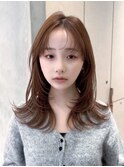 韓国顔周り/バタフライカット/ワンホンレイヤー/原宿