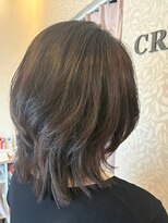 クロス(CROSS)&nbsp;白髪染め/大人可愛いレイヤースタイル/40代50代/ミセスヘア