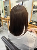 艶髪ストレート×ミディアム×ボブ×エイジング毛×髪質改善
