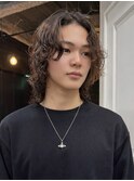 メンズロング波巻きサーフカールスパイラルパーマ神戸三宮元町