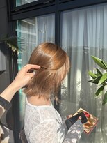 アース 長崎大村店(HAIR&MAKE EARTH)&nbsp;【ミルクティーベージュ】やわらか透明感カラー