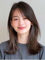 ハピネス 河原町店(Happiness)&nbsp;ミディアムレイヤーくびれボブ前髪あり京都河原町
