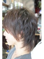 オーバーキャプテンネイキッド(OVER CAPTAIN NAKED)&nbsp;モード系束感ショートウルフ