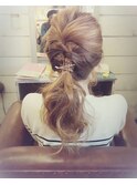 ゆる巻きダウンスタイル