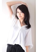 こなれ系 大人女子アナ風 セミロング