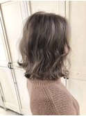 ミルクティーベージュボブ