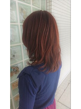 シップス ヘアブース(ship's hair booth) オーガニックカラーでツヤツヤローズブラウン