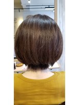 ヘアステージ ラプリュム(HAIR STAGE Ra Plume) 【RA　Plume】柔らかハイライトグレージュボブ
