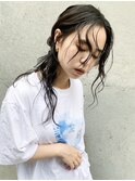 シニヨンアレンジ_ハイライトカラーセミウェットウェーブ_7840