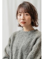 ケアリー 武蔵小杉(Carelly)&nbsp;大人かわいい前髪セシルカットココアブラウンフリンジウェーブ