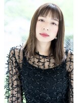 サニーズ(SUNNY'S by CONKS) 眉上前髪のシンプルミディアム ボブ